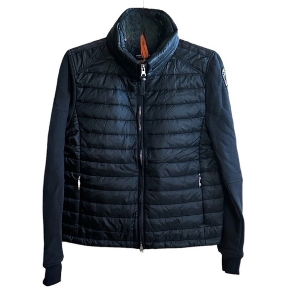 Parajumpers Zaira Quilted Skiing Jacket Sweatshirt Zip-up Size Medium BLACK NEW - Picture 8 of 13